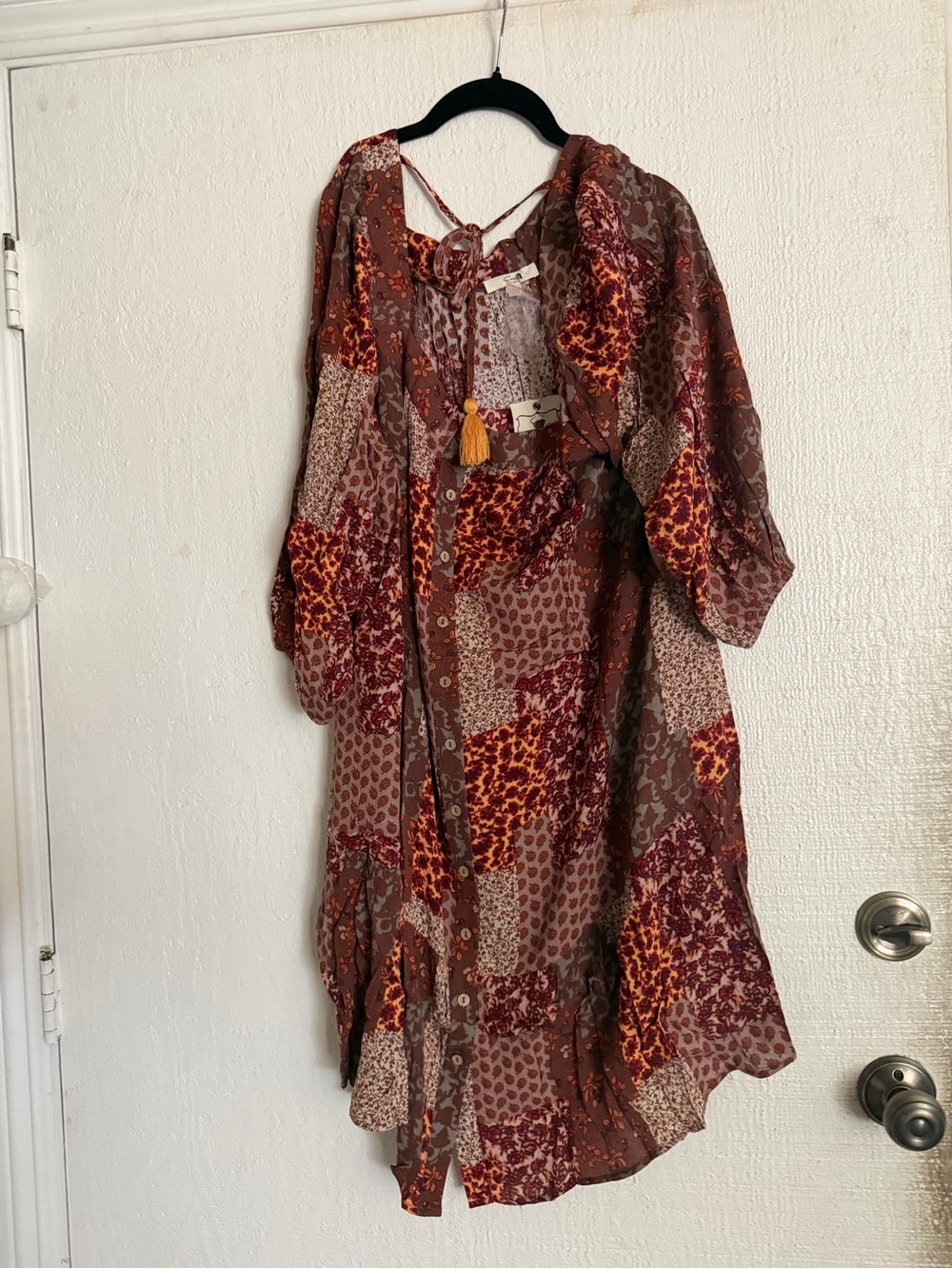 Final sale Easel Boho Patchwork  swing Dress NWT 💰 - Picture 5 of 6